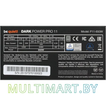 Блок питания be quiet! Dark Power Pro 11 750W (BN252) картинка 5